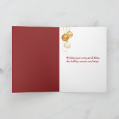 Kerstversiering met muizen feestdagen kaart (Binnen)