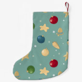 Kerstversiering.  met naam. kleine kerstsok (Achterkant)