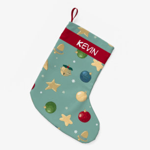 Kerstversiering. met naam. kleine kerstsok
