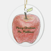kerstversiering met persoonlijke kerstcadeautjes v keramisch ornament (Links)