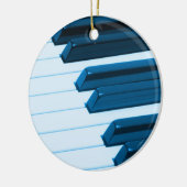Kerstversiering met Piano- of Organ Keys-kerstsier Keramisch Ornament (Links)