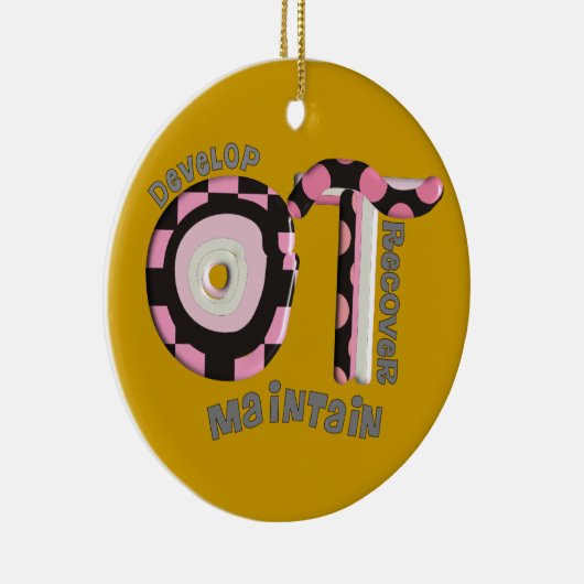 kerstversiering met professionele therapist keramisch ornament (Rechts)