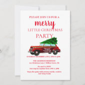  kerstversiering met Red Truck Kaart (Voorkant)
