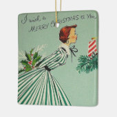  kerstversiering met Retro Keramisch Ornament (Links)
