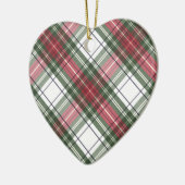 kerstversiering met rode en groene Waterverf Keramisch Ornament (Links)