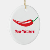 kerstversiering met rode Spaanse peper Keramisch Ornament (Rechts)