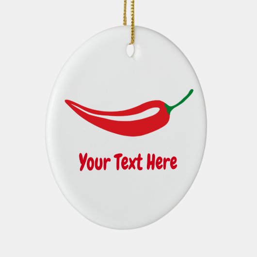 kerstversiering met rode Spaanse peper Keramisch Ornament (Rechts)