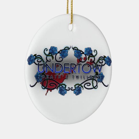 kerstversiering met rondcirkel keramisch ornament (Rechts)