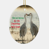 kerstversiering met Sandhill Cranes Keramisch Ornament (Rechts)