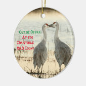 kerstversiering met Sandhill Cranes Keramisch Ornament (Links)