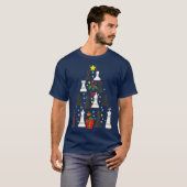 kerstversiering met schaakspeler - Gift Mannen T-shirt (Voorkant volledig)