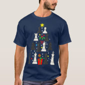 kerstversiering met schaakspeler - Gift Mannen T-shirt (Voorkant)