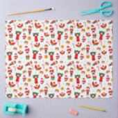 Kerstversiering met sneeuwpoppen, elven, engelen tissuepapier (Craft)