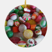 kerstversiering met Snoep Keramisch Ornament (Achterkant)