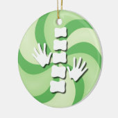 kerstversiering met Snoep uit China Keramisch Ornament (Links)
