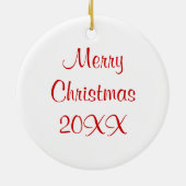 kerstversiering met snoepriet keramisch ornament (Achterkant)