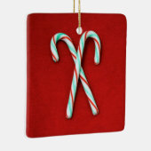 kerstversiering met snoepriet keramisch ornament (Rechts)