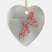 Kerstversiering met sparkle Ice — zilver Keramisch Ornament (Rechts)