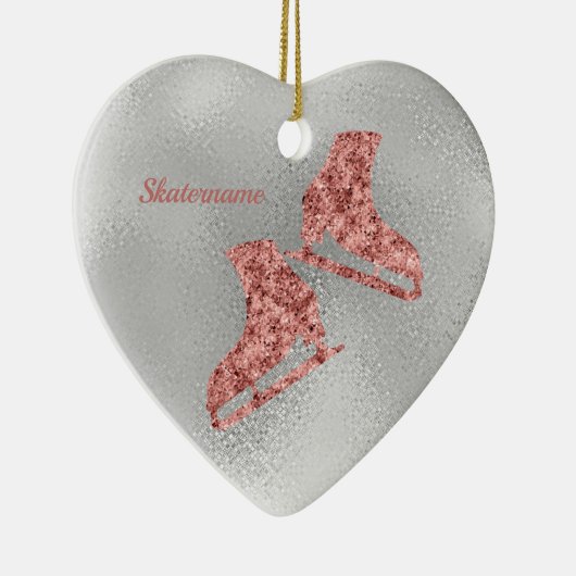 Kerstversiering met sparkle Ice — zilver Keramisch Ornament (Rechts)