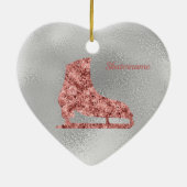 Kerstversiering met sparkle Ice — zilver Keramisch Ornament (Achterkant)