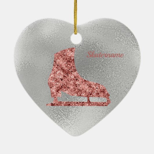 Kerstversiering met sparkle Ice — zilver Keramisch Ornament (Achterkant)