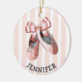 kerstversiering met speciale balletdiapositieven keramisch ornament (Links)