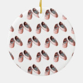 kerstversiering met speciale balletdiapositieven keramisch ornament (Achterkant)