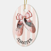 kerstversiering met speciale balletdiapositieven keramisch ornament (Links)