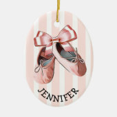 kerstversiering met speciale balletdiapositieven keramisch ornament (Voorkant)