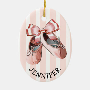 kerstversiering met speciale balletdiapositieven keramisch ornament