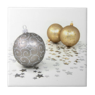 kerstversiering met staartwiegel tegeltje