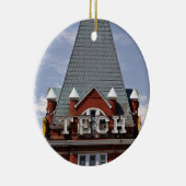 kerstversiering met tech Tower Keramisch Ornament (Rechts)