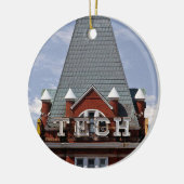 kerstversiering met tech Tower Keramisch Ornament (Links)