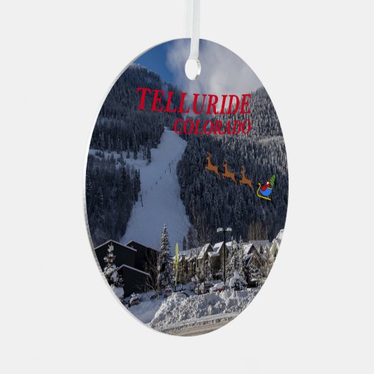 kerstversiering met telluride Vacation Metalen Ornament (Voorkant Rechts)