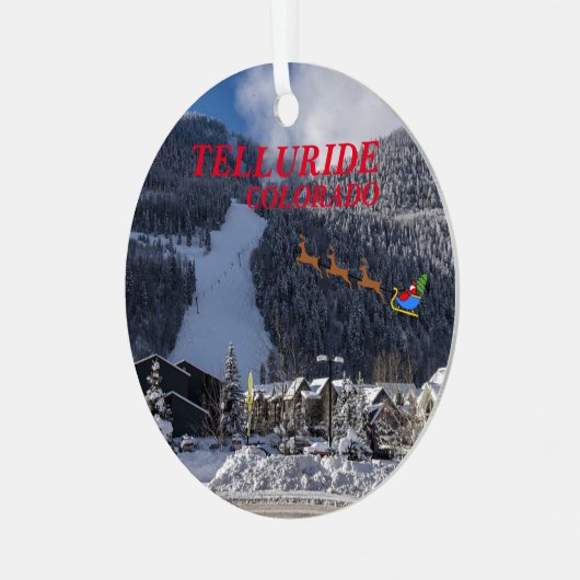 kerstversiering met telluride Vacation Metalen Ornament (Voorkant links)