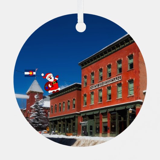 kerstversiering met telluride Vacation Metalen Ornament (Achterkant)