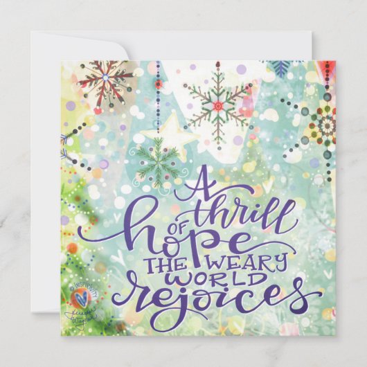 Kerstversiering met Thrill of Hope Inspirivity Feestdagenkaart (Voorkant)