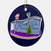 Kerstversiering met trailer Trash Keramisch Ornament (Links)