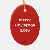 kerstversiering met tumbleweed keramisch ornament (Achterkant)