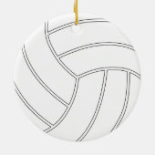  kerstversiering met volleybal keramisch ornament (Achterkant)