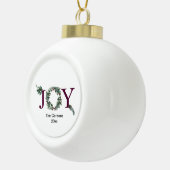 Kerstversiering met vreugde keramische bal ornament (Rechts)