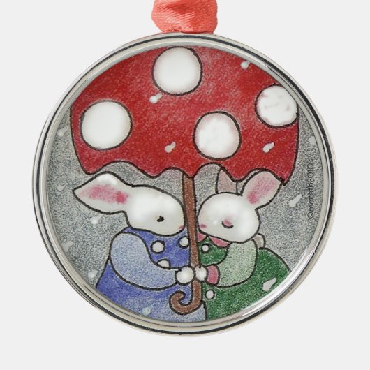 kerstversiering metalen ornament (Voorkant)