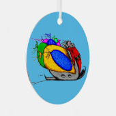Kerstversiering Metalen Ornament (Voorkant Rechts)