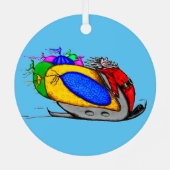 Kerstversiering Metalen Ornament (Achterkant)