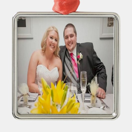 kerstversiering metalen ornament (Voorkant)