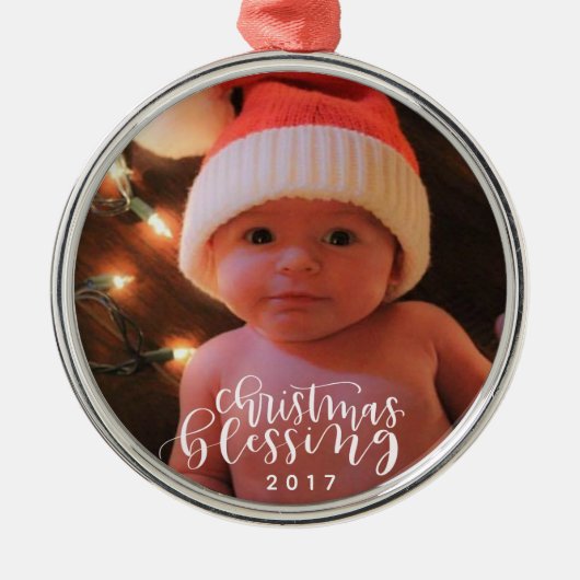 kerstversiering metalen ornament (Voorkant)