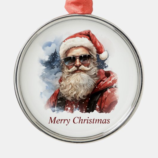 kerstversiering metalen ornament (Voorkant)