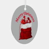 Kerstversiering Metalen Ornament (Voorkant Rechts)