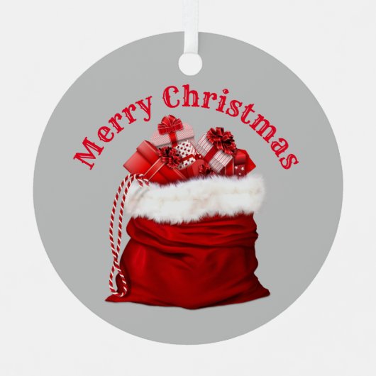 Kerstversiering Metalen Ornament (Voorkant)