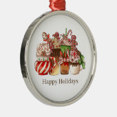 kerstversiering metalen ornament (Rechts)